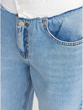 DILVIN Jean En Denim De Coton À Taille Haute Et Jambe Large