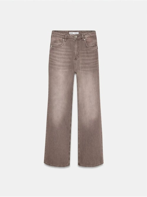 DILVIN Jean En Denim De Coton À Taille Haute Et Jambe Large - Kiabi
