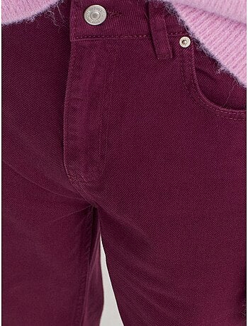 DILVIN Jean En Denim De Coton À Taille Haute Et Jambe Large