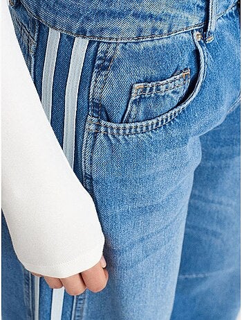 DILVIN Jean En Denim Rayé À Taille Haute Et Jambe Large