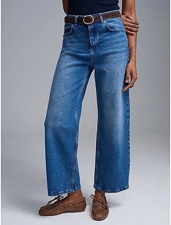 DILVIN Jean En Denim Taille Haute À Jambe Large