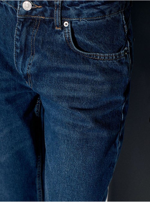 DILVIN Jean Femme À Taille Basse Et Jambe Large - Kiabi