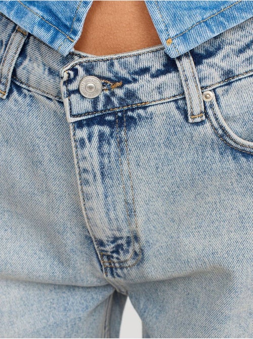 DILVIN Jean Femme Droit À Taille Basse - Kiabi