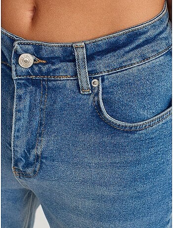 DILVIN Jean Femme Slim Droit Taille Haute