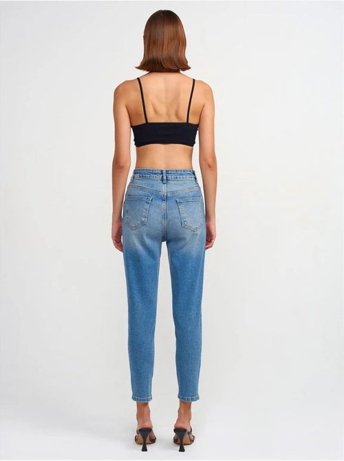 DILVIN Jean Femme Slim Droit Taille Haute - Kiabi DILVIN Jean Femme Slim Droit Taille Haute - Kiabi