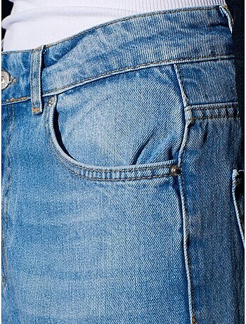 DILVIN Jean Femme Taille Haute À Jambe Droite