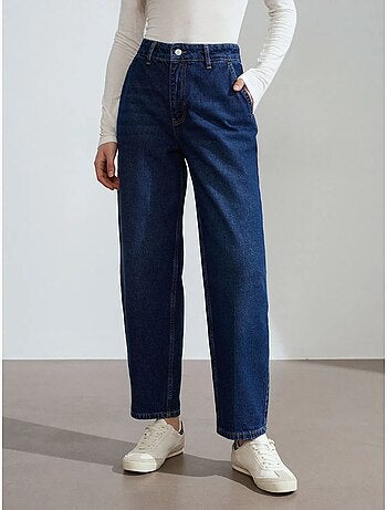 DILVIN Jean Femme Taille Haute À Jambe Large