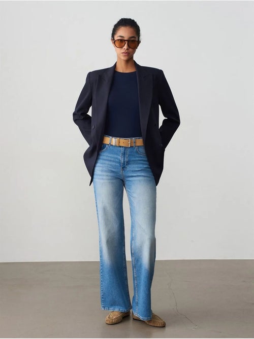 DILVIN Jean Large À Taille Haute - Kiabi