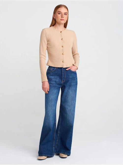 DILVIN Jean Large À Taille Haute - Kiabi DILVIN Jean Large À Taille Haute - Kiabi