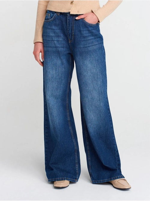 DILVIN Jean Large À Taille Haute - Kiabi DILVIN Jean Large À Taille Haute - Kiabi