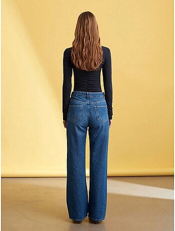 DILVIN Jean Large En Denim À Taille Haute