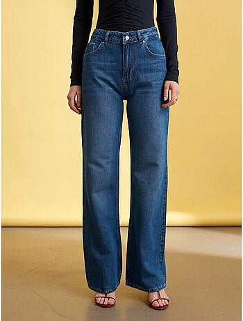 DILVIN Jean Large En Denim À Taille Haute