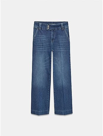 DILVIN Jean Large En Denim De Coton À Taille Haute