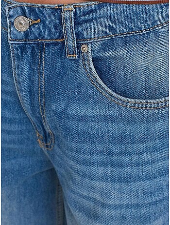 DILVIN Jean Large En Denim De Coton À Taille Haute