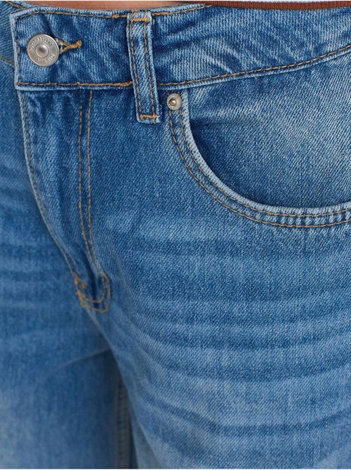 DILVIN Jean Large En Denim De Coton À Taille Haute - Kiabi DILVIN Jean Large En Denim De Coton À Taille Haute - Kiabi