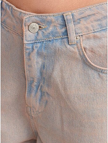 DILVIN Jean Large En Denim De Coton, Taille Haute