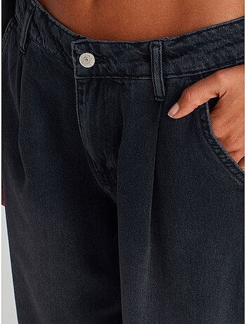 DILVIN Jean Large En Denim De Coton, Taille Haute