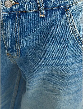 DILVIN Jean Large En Denim De Coton, Taille Haute