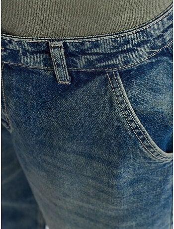 DILVIN Jean Large En Denim De Coton, Taille Haute