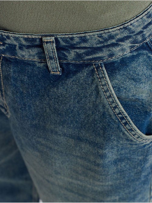 DILVIN Jean Large En Denim De Coton, Taille Haute - Kiabi DILVIN Jean Large En Denim De Coton, Taille Haute - Kiabi