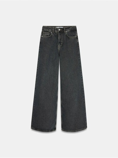 DILVIN Jean Large En Denim De Coton, Taille Haute - Kiabi DILVIN Jean Large En Denim De Coton, Taille Haute - Kiabi