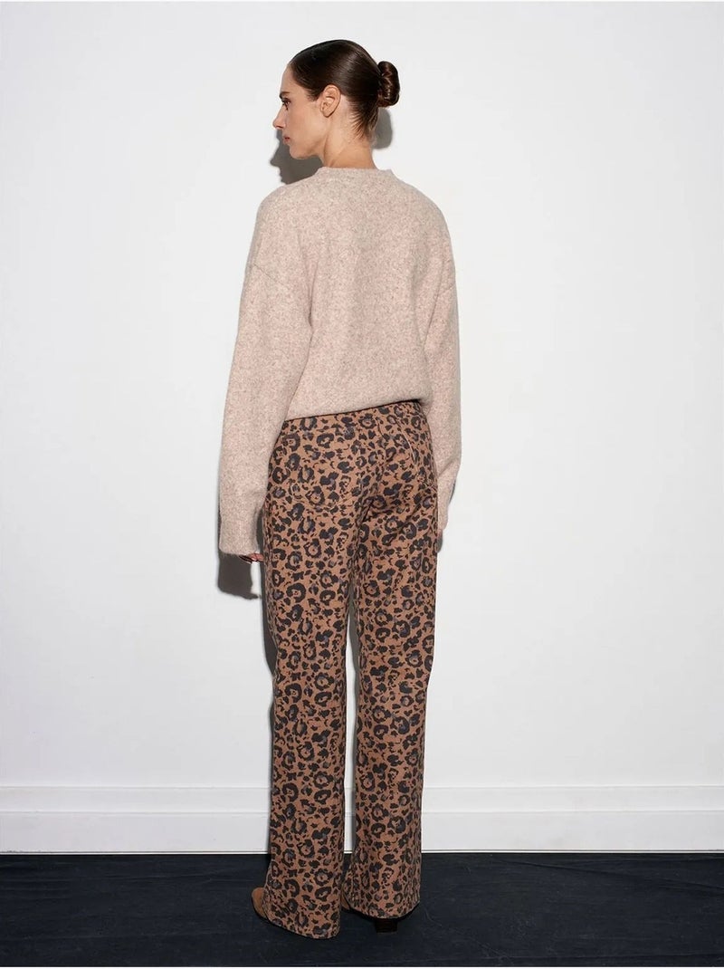 DILVIN Jean Large Imprimé À Taille Haute Multicolore - Kiabi