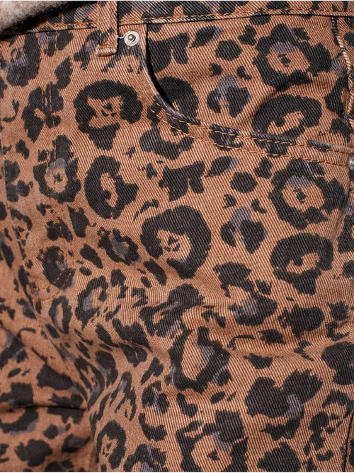 DILVIN Jean Large Imprimé À Taille Haute - Kiabi DILVIN Jean Large Imprimé À Taille Haute - Kiabi