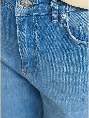 DILVIN Jean Mom Taille Haute À Jambe Droite