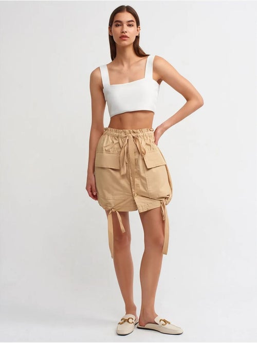 DILVIN Jupe Cargo Mini À Taille Haute - Kiabi DILVIN Jupe Cargo Mini À Taille Haute - Kiabi