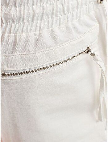 DILVIN Jupe Cargo Mini En Popeline De Coton, Taille Haute