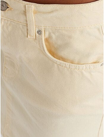 DILVIN Jupe Courte En Denim Taille Haute