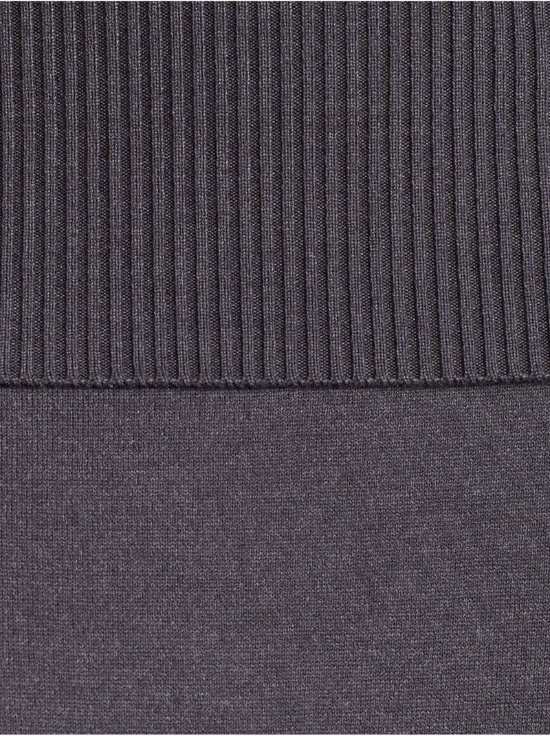Dilvin jupe longue côtelée à taille haute Gris Noir - Kiabi
