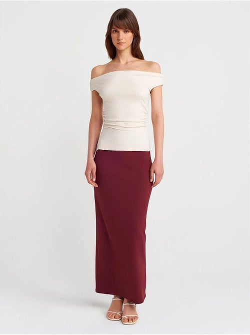 DILVIN Jupe Longue Crayon À Taille Haute - Kiabi DILVIN Jupe Longue Crayon À Taille Haute - Kiabi