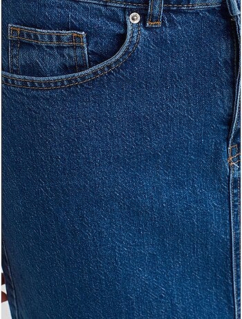 Dilvin jupe longue en denim droite à taille haute
