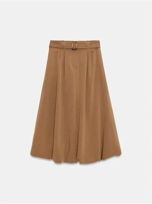 DILVIN Jupe Midi Ballon Taille Haute Avec Ceinture - Kiabi DILVIN Jupe Midi Ballon Taille Haute Avec Ceinture - Kiabi