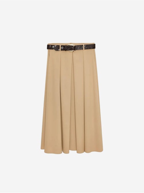 DILVIN Jupe Midi Droite Taille Haute En Crêpe - Kiabi