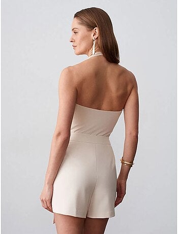 DILVIN Jupe Mini Trapèze Taille Haute Avec Ceinture