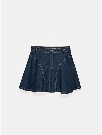 DILVIN Jupe Skater Mini Taille Haute