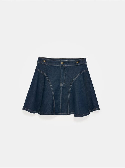 DILVIN Jupe Skater Mini Taille Haute - Kiabi
