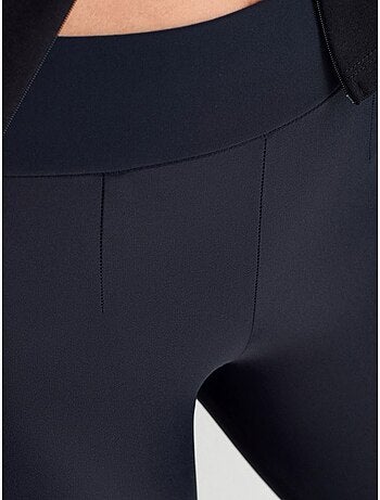 DILVIN Legging À Taille Haute, Jambe Skinny Et Fermeture Zippée