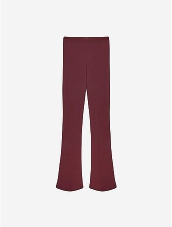 DILVIN Legging évasé taille haute avec bouton