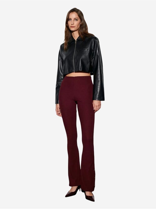 DILVIN Legging évasé taille haute avec bouton - Kiabi DILVIN Legging évasé taille haute avec bouton - Kiabi