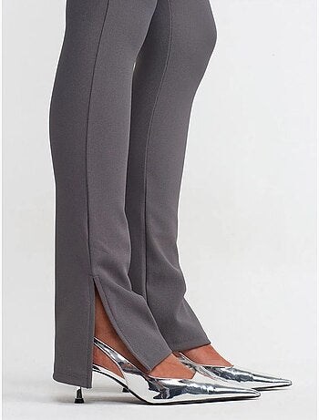 DILVIN Legging Évasé Taille Haute Avec Fente