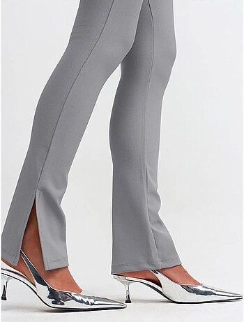 DILVIN Legging Évasé Taille Haute Avec Fente