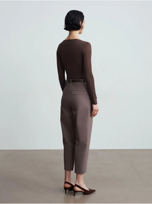 DILVIN Pantalon Droit Avec Ceinture - Kiabi DILVIN Pantalon Droit Avec Ceinture - Kiabi
