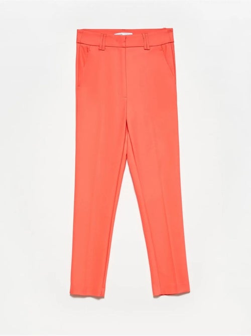 DILVIN Pantalon Droit En Coton À Taille Haute - Kiabi