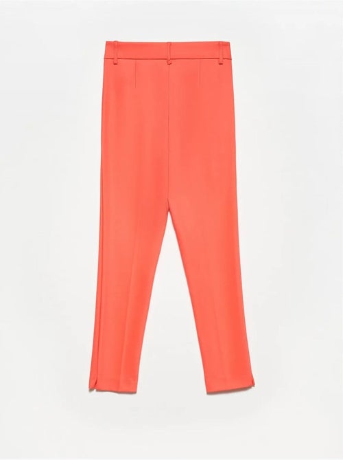 DILVIN Pantalon Droit En Coton À Taille Haute - Kiabi