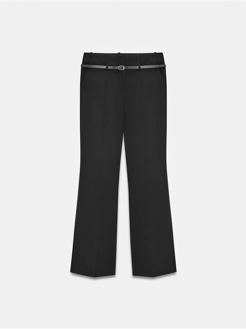 DILVIN Pantalon Droit En Crêpe Avec Ceinture - Kiabi DILVIN Pantalon Droit En Crêpe Avec Ceinture - Kiabi