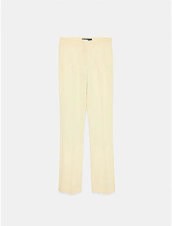 DILVIN Pantalon Droit En Crêpe Pour Femme