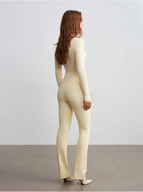 DILVIN Pantalon Droit En Crêpe Pour Femme - Kiabi